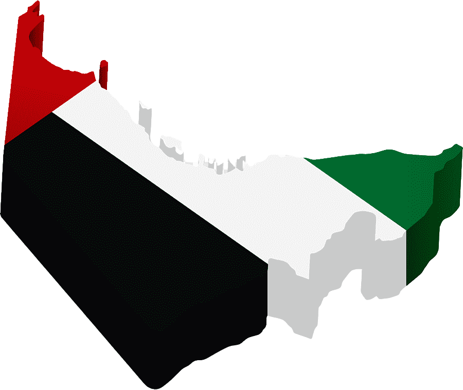 United Arab Emirates 3D map
